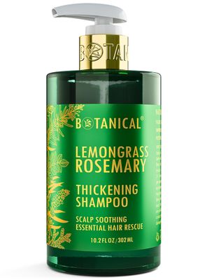 Botanical Hair Growth Rosemary Shampoo with Saw Palmetto for Hair Loss and Hair Thinning Prevention Scalp Soothing Natural Thickening Shampoo Regrowth Products For Women Men 10.2 Fl Oz