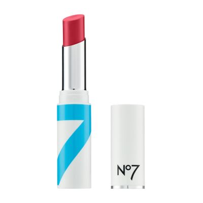 No7 HydraLuminous Lip Balm - Raspberry - Tinted Lip Balm with Hydrating Hyaluronic Acid - Lip Moisturizer with Sheer Color for Subtle Shine Balmy Finish (2.8g)