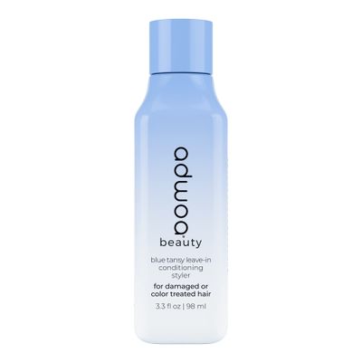adwoa beauty Blue Tansy Leave In Conditioner With Bamboo, Hydrolyzed Quinoa and Horsetail Extracts Help To Strengthen, Support Growth And Length Retention For Coily and Curly Hair. - 3.3 oz.