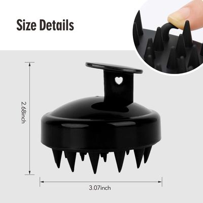 Zihezian Shampoo Brush Hair Scalp Scrubber Head Massager for Stress Relax Hair Growth, Shower Hair Brush for Women Men Kids, Set of 2 (Black Blue)