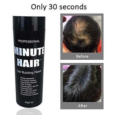 Biggie Sized 57 Gram Bottle Full Of Minute Hair Fibers. HI Grade Hair Building Fibers. Gargantuan Amount of DARK BROWN Fibers Inside A Compact Size Refillable Bottle. Choose Your Color.