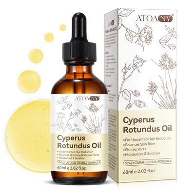 Verdlush Cyperus Rotundus Oil, Cyperus Rotundus Oil for Hair Removal, Reduces Unwanted Hair Growth, Moisturizing Soothing Skin, Natural Hair Removal Solution, for All Skin Types