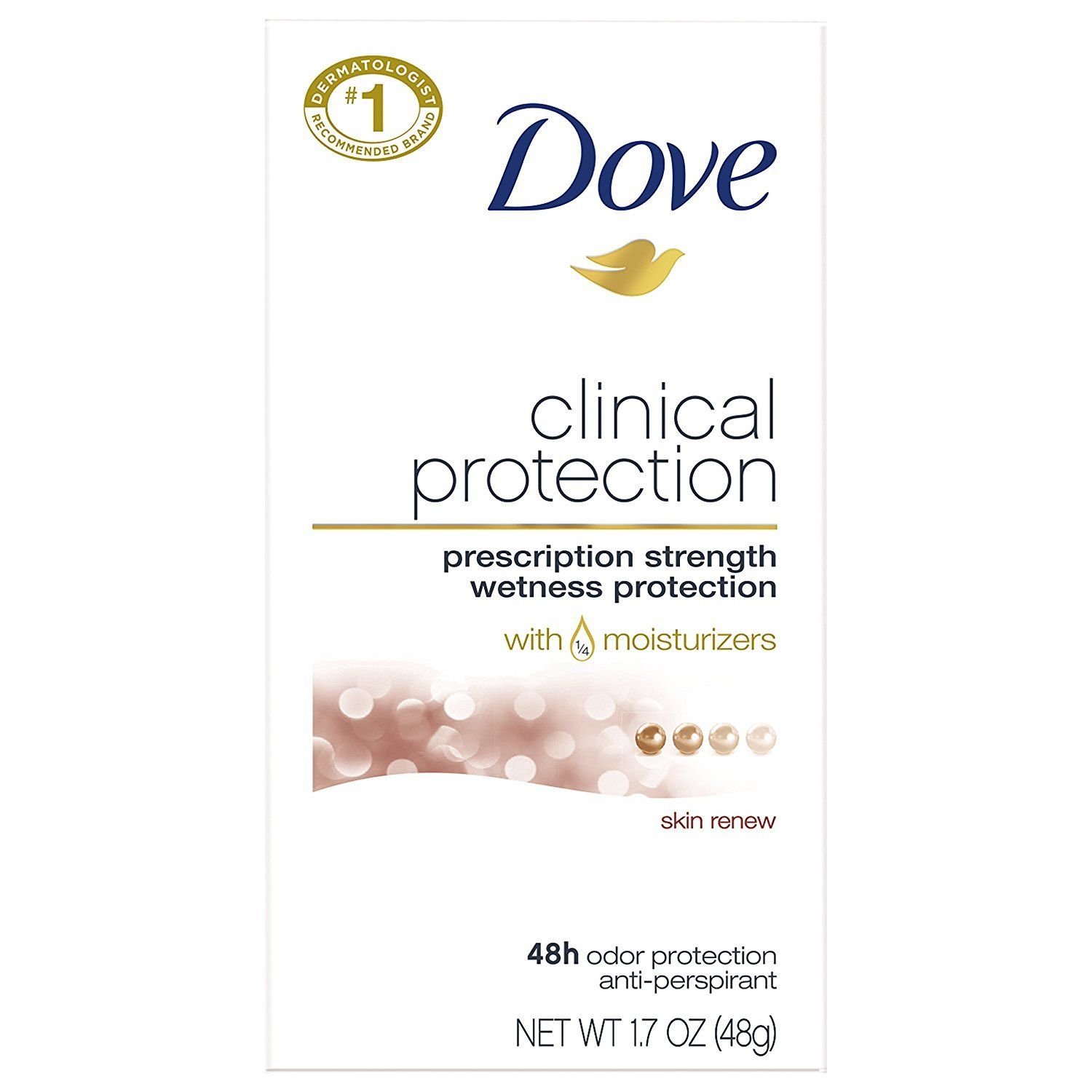 Dove Clinical Protection Antiperspirant, ClearTone Skin Renew, 1.7 oz