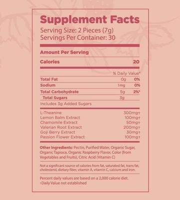 The Elderberry Co. Sleep Well Melatonin-Free Gummies for Deep, Restorative Sleep, L-Theanine, Passionflower, Lemon Balm
