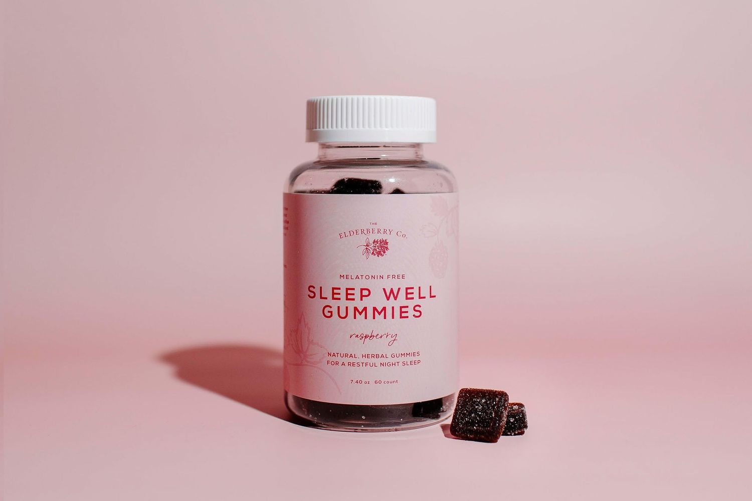 The Elderberry Co. Sleep Well Melatonin-Free Gummies for Deep, Restorative Sleep, L-Theanine, Passionflower, Lemon Balm