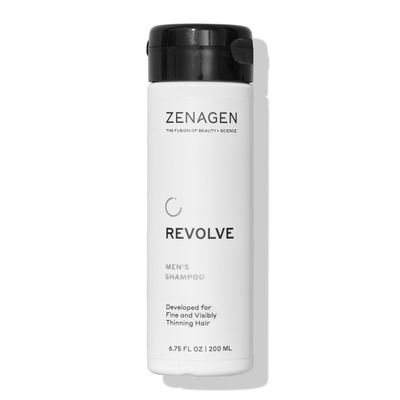 ZENAGEN Revolve Men&#39;s Thickening Shampoo Supports Appearance of Fuller, Healthier-Looking Hair, Developed for Fine Visibly Thinning Hair, Plant-Based, Color-Safe, Vegan, All Hair Types, 6.75 oz