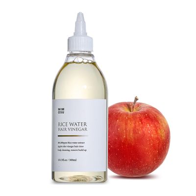 mimosu Apple Cider Vinegar Hair Rinse with Rice Water 10fl.oz, Hair Growth Cleansing Conditioner, Gentle Scalp Cleanser for Build Up, Glycolic Acid Dandruff Treatment