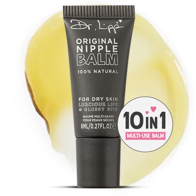 Dr. Lipp Original Nipple Balm 0.27 fl oz8ml - 10-in-ONE Multi-Purpose Moisturizer for Dry Skin, Lips, Hair, Cuticles More - 100 Natural Lanolin Nipple Cream Lip Balm - Fragrance Cruelty Free