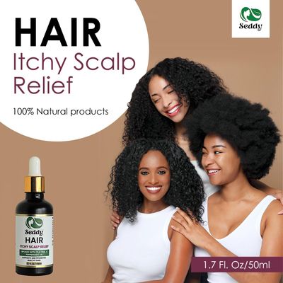 Seddy Itchy Scalp Relief Hair Oil - Scalp Treatment Oil, Instant Soothe, Anti Dandruff with Tea Tree Peppermint Oil - Relieve Itchy, Dry Scalp - All Hair Types -For Men, Women, Kids -1.7 Fl. Oz