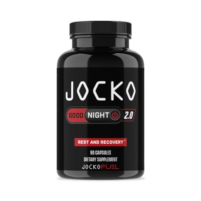 Jocko Fuel Good Night Natural Sleep Aid for Adults - Sleeping Pills for Rest Recovery, Non-Habit Forming with Tart Cherry Extract, L-Theanine, Lavender, Lemon Balm (90 Capsules) Packaging May Vary