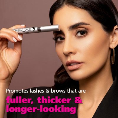 DABALASH Professional Eyelash Eyebrow Growth Serum with Castor Oil - Promotes the Appearance of Naturally Longer, Fuller, Thicker Stronger Lash Brow Hair - 0.18 oz
