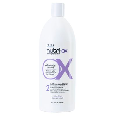 NUTRI-OX Fortifying Conditioner Chemically-Treated for Colored Thinning Hair Thicker, Fuller-Looking Hair Clinically Dermatologically Tested Peppermint Color-Safe 33.8 Fl Oz