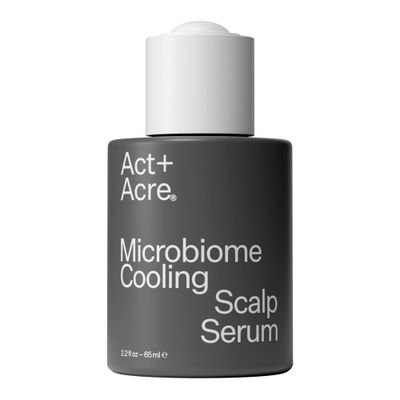 ACT ACRE Microbiome Cooling Scalp Serum - Instant Relief for Dry Itchy Scalp Loose Flakes - Peppermint Oil Amino Acid for Scalp Balance - Natural, Vegan, Paraben-Free Formula - 2.2 fl oz