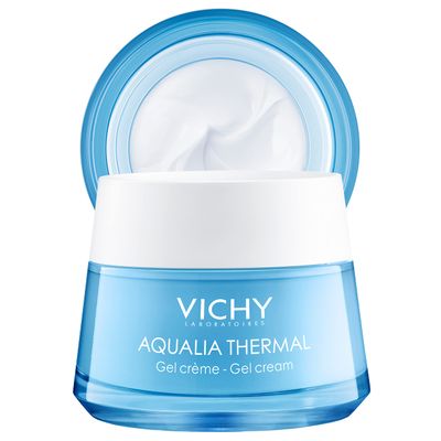 Vichy Aqualia Thermal Mineral Water Gel Moisturizer for Face with 97 Natural Origin Hyaluronic Acid, Dermatologist Recommended for 48-hr Hydration, Mineral Oil Paraben-Free, 1.69 Fl. Oz