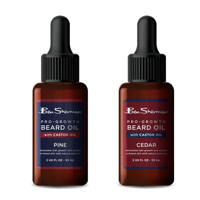 Ben Sherman Beard Oil for Men, 2 Pack Beard Growth Oil 1 Fl Oz