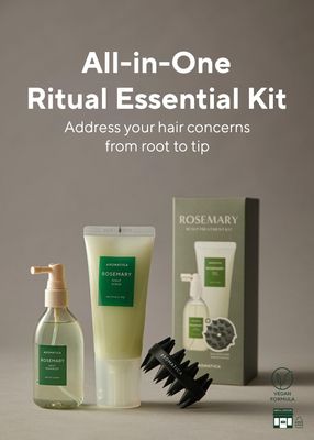 AROMATICA Rosemary Scalp Care Gift Set - Hydrating Scalp Treatment with Rosemary Enhancer, Rosemary Scalp Scrub and Dual Scalp Brush - Free from Sulfate, Silicone, and Paraben