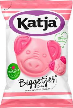 Katja Biggetjes I Soft Sweet Fruit flavored Gummy Candy I 125g 4.4 ounce