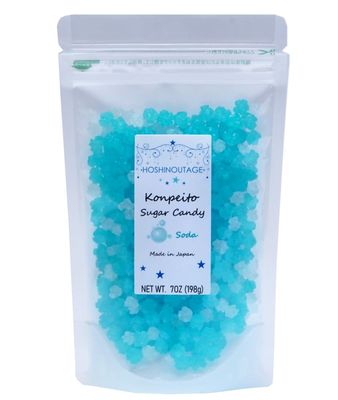HOSHINOUTAGE Konpeito Japanese Star Sugar Candy Utaboshi series 7oz 198g (Soda)