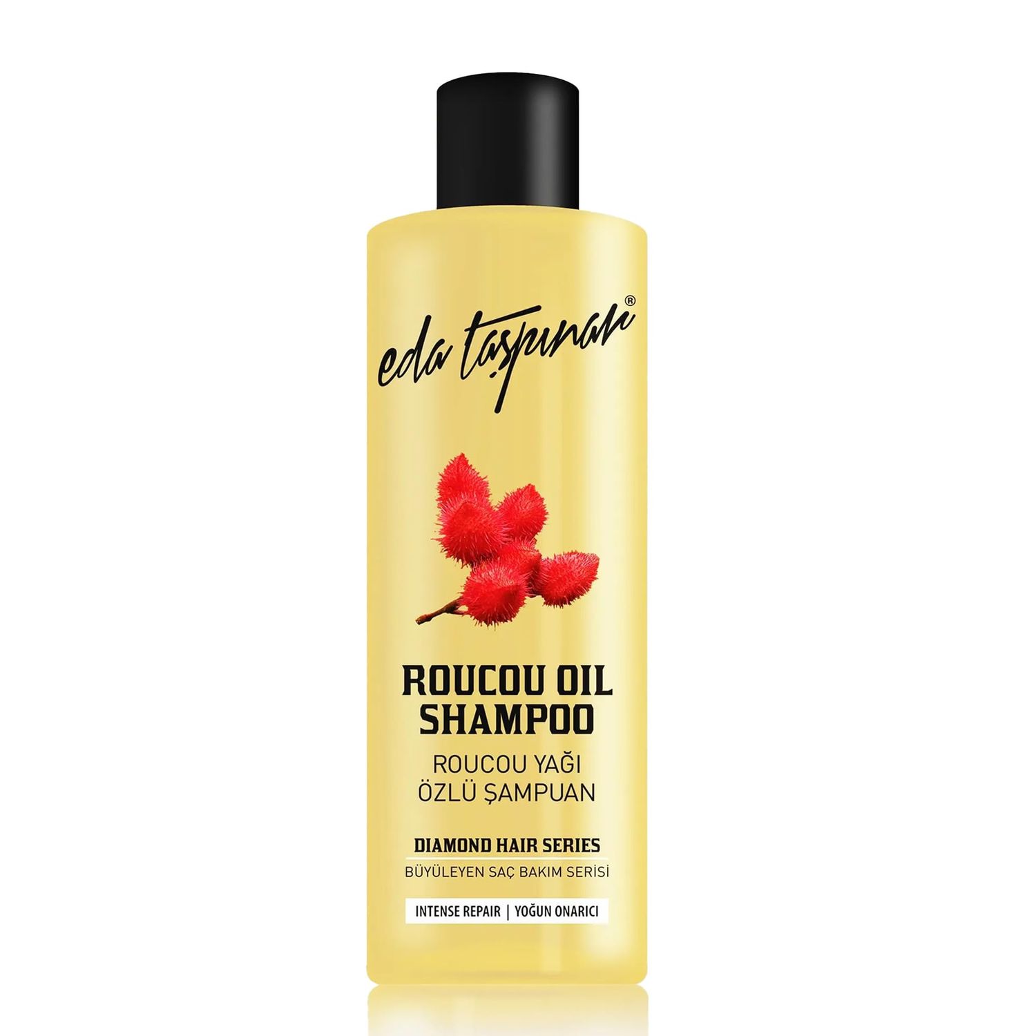 Eda Taspinar Roucou Oil Shampoo, Intensive Repair for Treated Hair, Protects Hair from Sun, Supports Hair Structure and Accelerates Growth, All Eyes On You! (400 ml13.53 fl oz) 1 Pack