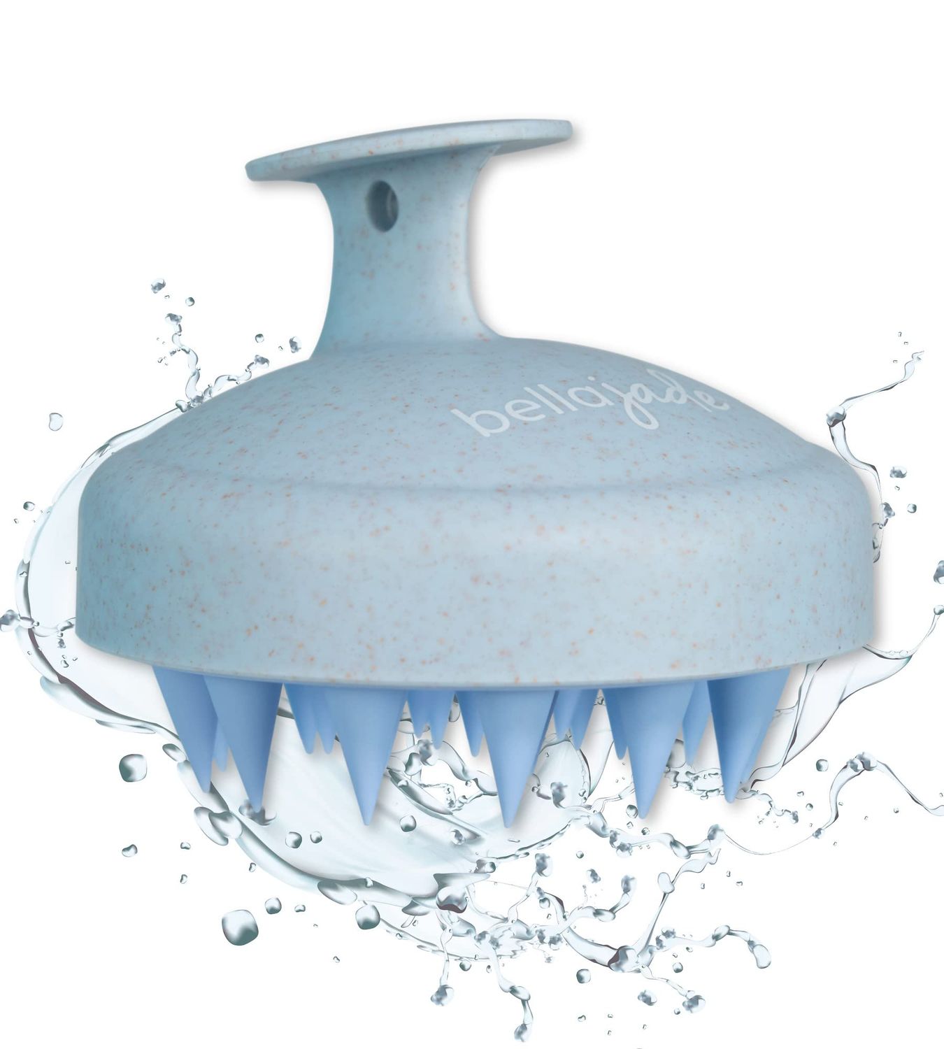 Bella Jade Scalp and Head Massager Shampoo Brush for Hair Growth, Dandruff and Dry Scalp (Blue)