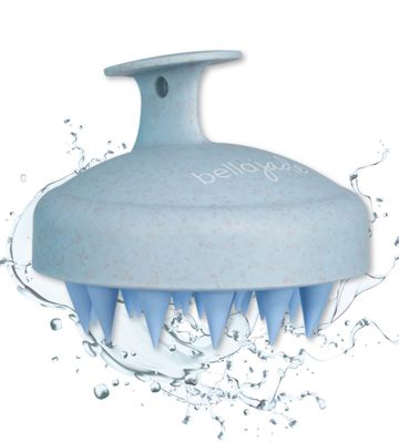 Bella Jade Scalp and Head Massager Shampoo Brush for Hair Growth, Dandruff and Dry Scalp (Blue)
