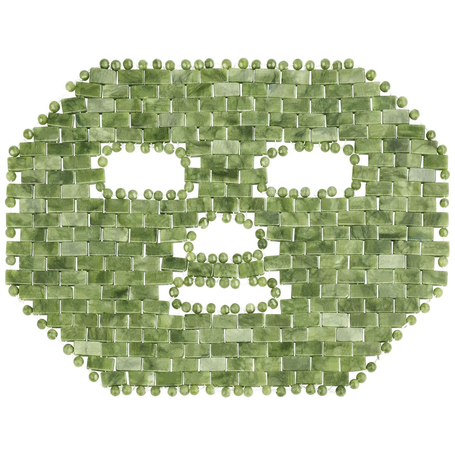 gemshan Jade Mask,100 Natural Stone Facial Mask for SPA Skincare Beauty Tools for Puffy Eyes Dark Circles