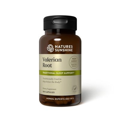 Nature&#39;s Sunshine Valerian Root, 100 Capsules Herbal Supplement Promotes Relaxation, Supports Sleep, and Delivers Natural Nervous System Support