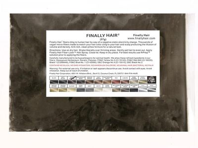 Finally Hair Fibers Refill Bag - 56 Grams of Premium Hair Loss Concealer in a Refill Bag (Dark Brown) WE HAVE 2 DARK BROWN SHADES - SEE PICTURES