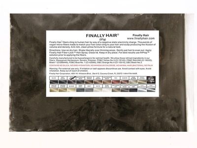 Finally Hair Fibers Refill Bag - 56 Grams of Premium Hair Loss Concealer in a Refill Bag (Dark Brown) WE HAVE 2 DARK BROWN SHADES - SEE PICTURES