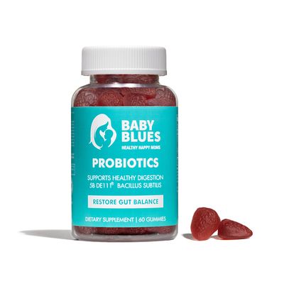 Baby Blues: Organic Probiotic Gummy Vitamins for Moms - Strawberry - 5 Billion CFU