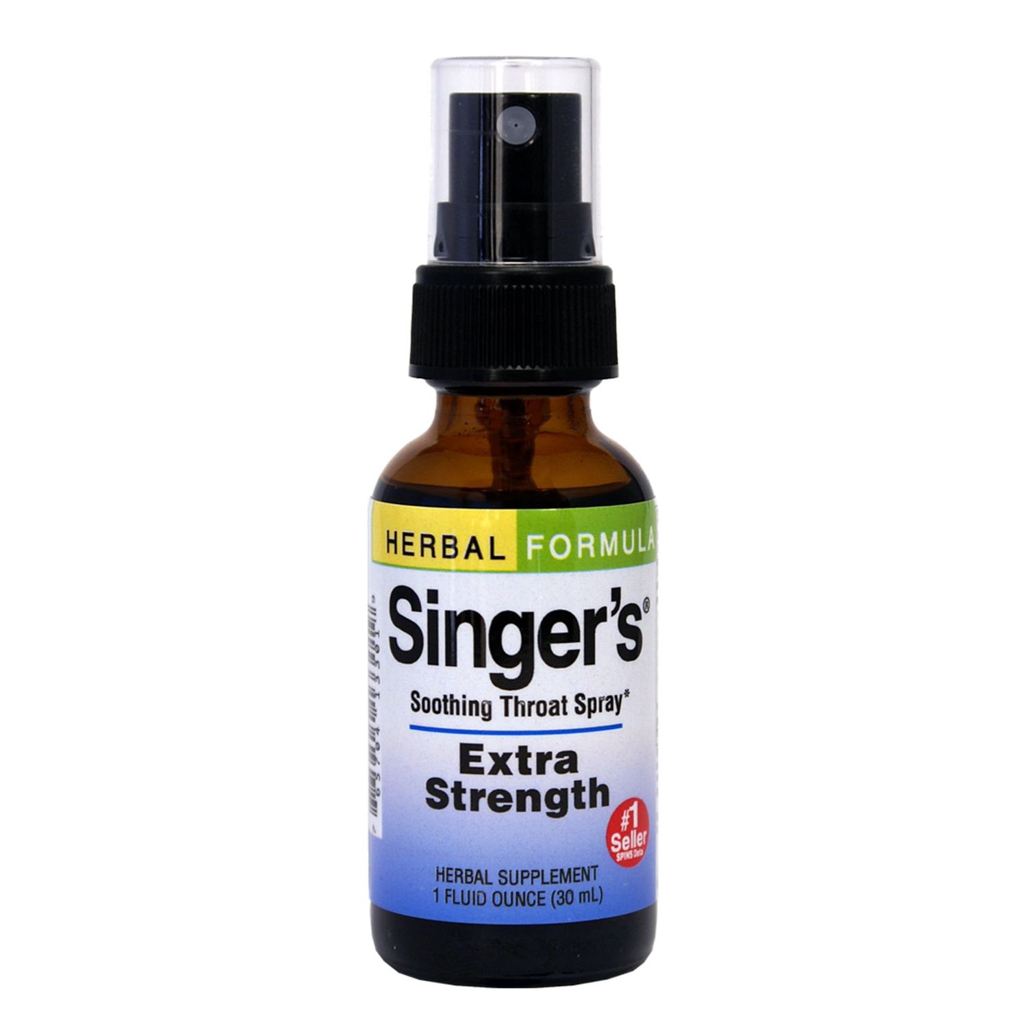 Herbs Etc. Singer&#39;s Saving Grace Extra Strength - Herbal Remedy Spray Aids Throat Comfort Health - Soothing Hydrating Throat Support - Throat Relief Spray with Licorice - 1 fl oz (75 Servings)