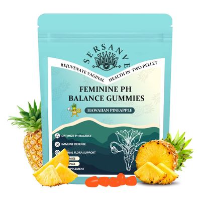 Premium Feminine Balance Gummies Immune Support - Vaginal Balance,Vegan, Gluten-Free Halal, Hawaiian Pineapple Flavor for Women PH, Immune Support Health