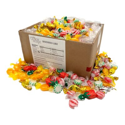 Office Snax 5lb Box Individually Wrapped Assortment Hard Candy, Great for Meetings Welcome Desks, Includes Buttercreme, Starlight, Purple, Red, Green, Yellow, Butterscotch, Strawberry Cinnamon