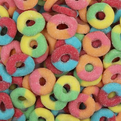 Smarty Stop Gummy Rings (Rainbow Color, 2 Pound (Pack Of 1))