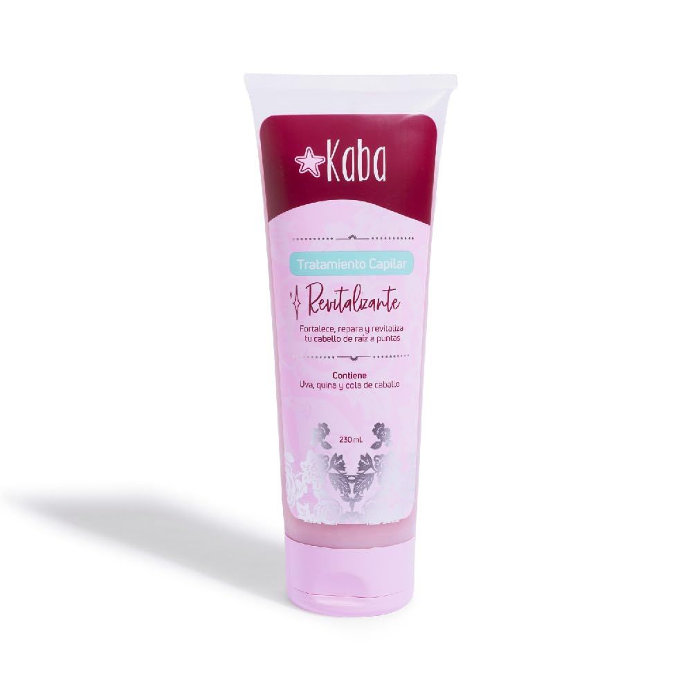 D&#39;Luchi Kaba Revitalizing Hair Treatment with Grapes, Cinchona and Horsetail for Thicker Fuller Hair, Moisturizing and Restoring Hair Treatment - 7.8 Oz