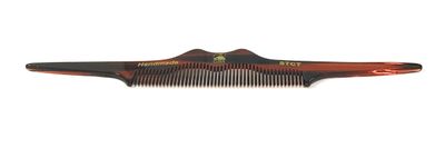 G.B.S Stylish Handmade Hair Comb, Cellulose Acetate Unbreakable Combs, Mustache Comb for Mens, Teasing Hair Comb, Unique Design, Tortoise Shell Anti-static and Fine Tooth