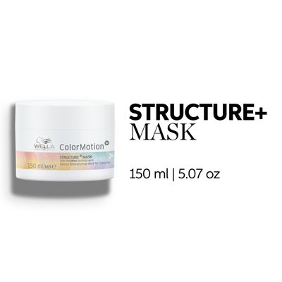 Wella Professionals ColorMotion Structure Mask Intense and Deep Conditioning Hair Treatment Fortifies Hair Structure 5.07 Fl Oz