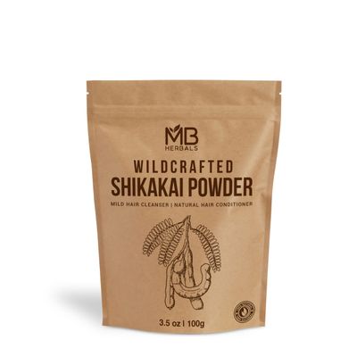 MB Herbals Pure Shikakai Powder 100g 3.5 Oz 100 Pure Acacia concinna Powder - Natural Hair Cleanser Conditioner
