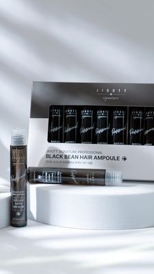 Jigott - Signature Professional Black Bean Hair Ampoule, K-Beauty Hair Treatment, 13ml0.43FL.OZ 10 EACH