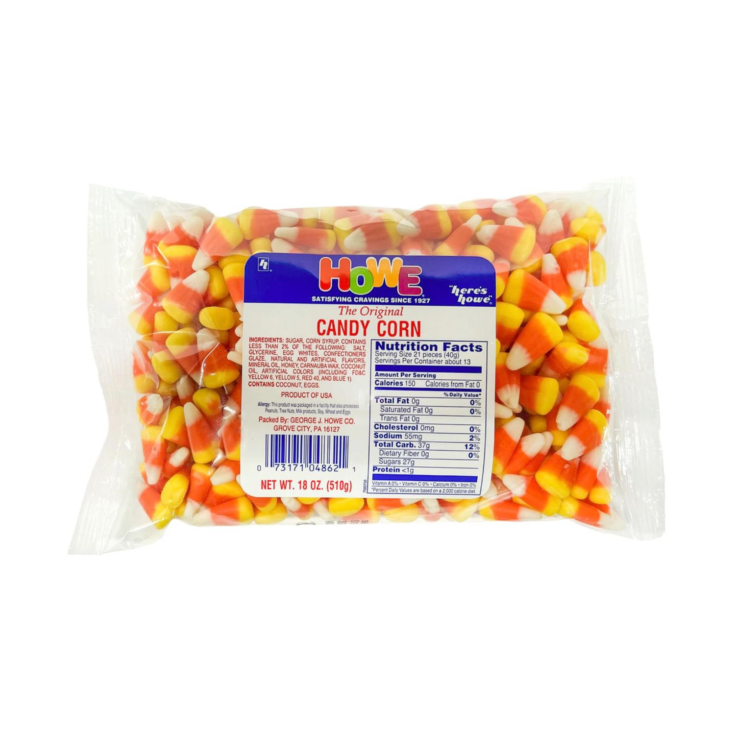 Howe Candy Corn, Candy Corn 18 oz Bag
