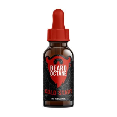 Beard Octane: Cold Start - Natural Beard Oil wArgan Oil - 1 Oz - Healthy Softer Beards - Made in USA - Premium Handcrafted Beard Care