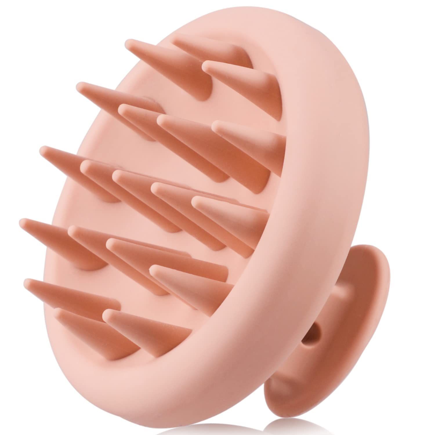 Hair and Scalp Massage Shampoo brush, 3-in-1 hair massager, exfoliating, promoting hair growth, dandruff treatment, soft silicone scalp brush, wet and dry, suitable for men and women (flesh color)