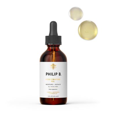 PHILIP B Rejuvenating Oil 2 oz. (60 ml) Long-Term Hair Repair, Youthful Bounce, Strength and Shine