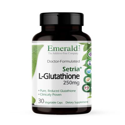 EMERALD LABS Setria L-Glutathione - Powerful Glutathione Supplement - Offers Liver Immunity Support - Gluten-Free - 30 Vegetable Capsules