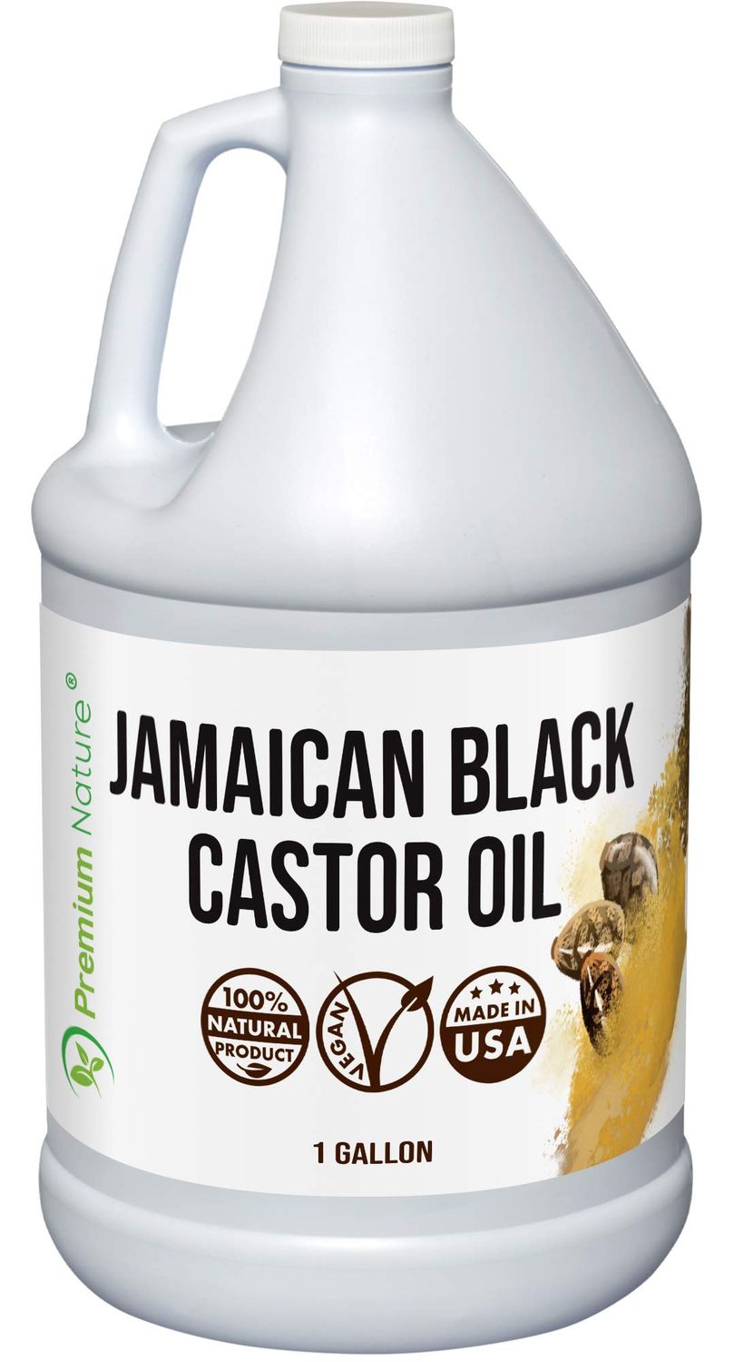 Jamaican Black Castor Oil - Hair Beard Growth, Edge Control, Natural Cold Pressed Organic Oil for Hair, Skin Natural Products - 1 Gallon (Packing May Vary)
