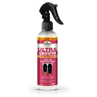 Difeel Ultra Growth Basil Castor Hair Oil Leave in Conditioning Treatment 8 oz. - Large Bottle