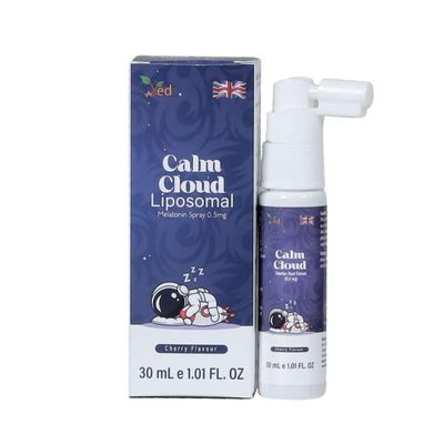 Ved Calm Cloud Spray, Sleep Assist Spray, Liposomal, Sleep Spray Valerian, Only 2 Spray for Falling Asleep, Quick Sleep Aid for Adults, 30 ml for 2 Months Supply.