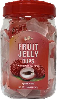 Apexy Fruit jelly cups Fruit Jelly Candy Fruit Juice Jelly Cups Lychee Flavor 35.27oz