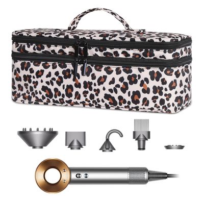 ALLINPAC Double-Layer Travel Carrying Case Compatible with Revlon One-Step Hair Dryer BrushVolumizerStylerShark FlexStyle Attachment Portable Storage Organizer Bag Hair Tools Travel Bag