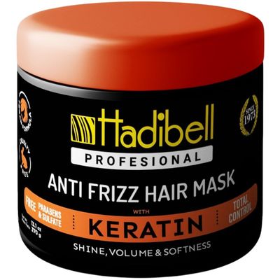 Hadibell Hair Mask with Keratin - Deep Hair Care Treatment for Damaged Hair - Boosts Hair Growth - Hair Mask for Damaged Hair - Nourishing Repair Frizz Control Mask - 13.1oz (370g)